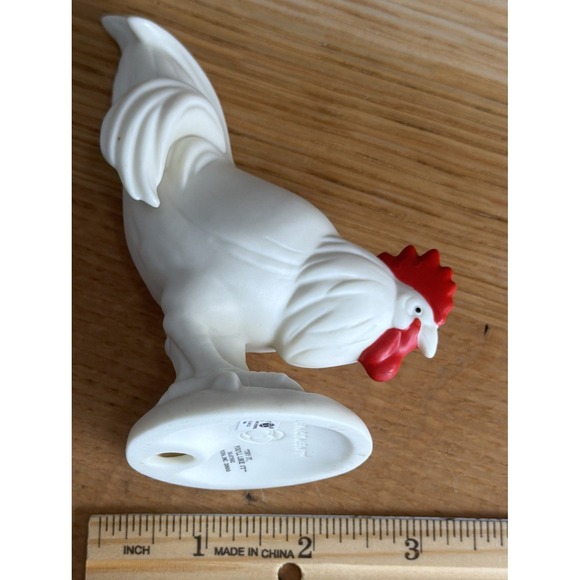 Department 56 Rooster Try It You'll Like It Figurine Bisque Porcelain Chicken - Picture 6 of 7